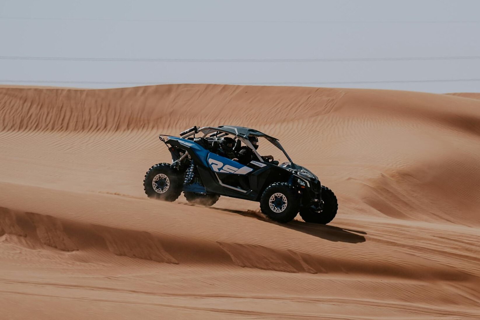 A Dune Buggy on Sand Dunes